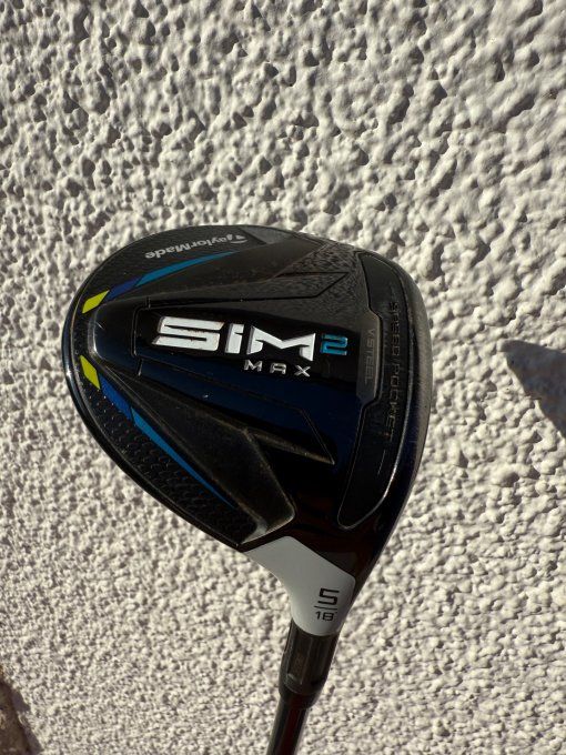 Bois 5 Taylormade Sim 2 Max 18 degrés flex A